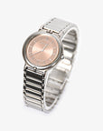YSL Silver Pink Faced Watch