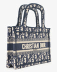 Christian DOR Navy Oblique Mini Book Tote