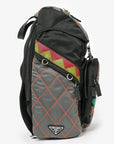 PRD S/S Runway Grey/Multi Nylon Contrast Stitch Backpack