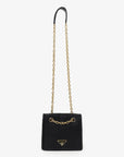 PRD Black Nylon Chain Shoulder Bag