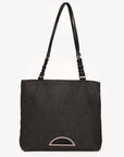 Christian DOR Grey Denim Maris Pearl Tote
