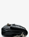 Christian DOR Black Patent Leather 'Miss DOR' Crossbody Bag