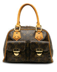 Brown LV Monogram Manhattan PM HandBag