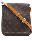 Brown LV Monogram Musette Salsa Short Strap Shoulder Bag
