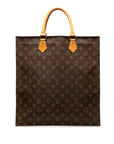 Brown LV Monogram Sac Plat Tote Bag