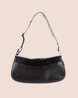 CHRISTIAN DOR BLACK LEATHER STREET CHIC COLUMBUS BAG
