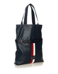 Black LV Monogram Cobalt Stripe Ultralight Bag