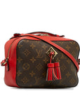 Brown LV Monogram Saintonge Crossbody Bag