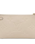 Brown LV Monogram Empreinte Neverfull Pouch