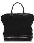 PRD Black Nylon and Leather Expandable Bag