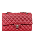 CHNL Medium Classic Flap 17B Red Caviar