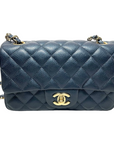 CHNL Classic Mini Flap Bag 18S Prealy Navy