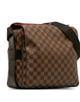 Brown LV Damier Ebene Naviglio Crossbody Bag