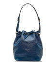 Blue LV Epi Noe GM Bucket Bag