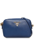 PRD Crossbody Bag Small Blue Saffiano