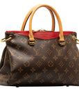 Brown LV Monogram Pallas BB Satchel