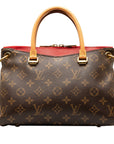 Brown LV Monogram Pallas BB Satchel
