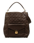 Brown LV Monogram Empreinte Metis Hobo Satchel
