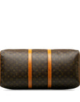 Brown LV Monogram Keepall 55 Travel Bag
