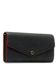 Blue LV Monogram Empreinte Portefeuille Sarah Wallet