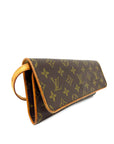Brown LV Monogram Pochette Twin GM Crossbody Bag