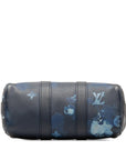 Blue LV Taurillon Ink Watercolor Keepall Bandouliere XS Satchel