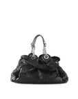 CHRISTIAN DOR Black Cannage Leather Le Trente Hobo Bag