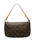 Brown LV Monogram Pochette Accessoires Shoulder Bag