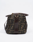 FNDI Boston Bag Zucca Print / Brown Canvas