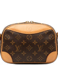 Brown LV Monogram Deauville Mini Crossbody Bag