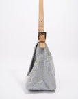 FNDI Mamma Zuccha Flap Bag Blue Canvas Small