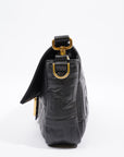 FNDI Baguette Bag Black Leather