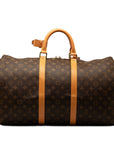 Brown LV Monogram Keepall 50 Travel Bag
