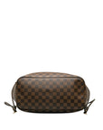 Brown LV Damier Ebene Neverfull MM Tote Bag