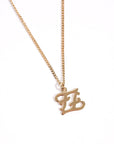 FNDI Karligraphy Necklace Gold Gold Plated