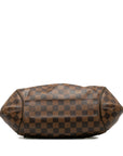 Brown LV Damier Ebene Sistina PM Shoulder Bag