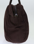 PRD Hand Bag Nylon Brown Auth ac