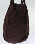 PRD Hand Bag Nylon Brown Auth ac