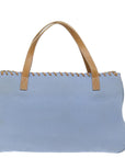 BBERRY Blue Label Hand Bag Canvas Blue Auth ac