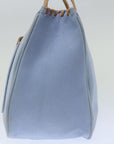 BBERRY Blue Label Hand Bag Canvas Blue Auth ac