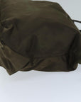 PRD Hand Bag Nylon way Brown Auth ac