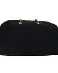 PRD Chain Boston Bag Nylon Black Auth ac