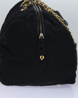 PRD Chain Boston Bag Nylon Black Auth ac