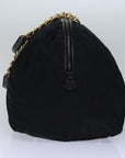 PRD Chain Boston Bag Nylon Black Auth ac