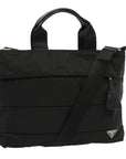 PRD Hand Bag Nylon way Black Auth am