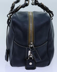 PRD Hand Bag Leather Navy Auth am