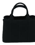 PRD Canapa PM Hand Bag Canvas way Black Auth amA