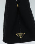 PRD Canapa PM Hand Bag Canvas way Black Auth amA