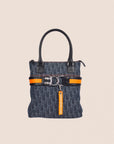 CHRISTIAN DOR FLIGHT DENIM TROTTER TOTE BAG