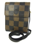 FNDI Brown Checkerboard Print Fanny Pack or Crossbody